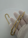 22" 14K Yellow Gold Franco Chain 4mm 39.62g