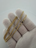 16" 14k Yellow Gold Rope 2.5mm 7.6g