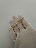 7.25" 4mm solid 10K yellow gold Cuban link bracelet, 8.6g – Ott Family Jewelry (8)