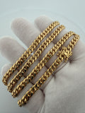 Pre-Owned 22" 14k Yellow Gold Cuban 6mm 66.81g