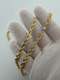 24" 14K Yellow Gold Rope 5mm 11.64g
