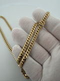 Pre-Owned 22" 14k Yellow Gold Cuban 5mm 43.2g