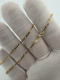 18" 14k Yellow Gold Figaro 2mm 3.24g