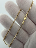 20" 14K Yellow Gold Rounded Box 2mm 4.3g