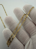 26 inch 2.7mm Figaro chain in 14K yellow gold, 6.0g, view 8 - Ott Family Jewelry