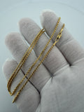 18" 14k Yellow Gold Rounded Box Chain 1.5mm 3.45g