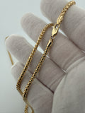 Pre-Owned 25" 14k Yellow Gold Franco 3mm 34.85g