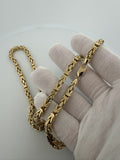 22" 14K Yellow Gold Byzantine 5mm 36.4g
