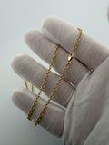 18" 14K Yellow Gold Cable 2.5mm 7.5g