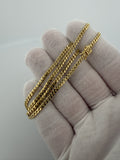 16" 3mm solid 10K yellow gold Cuban link chain, 9.8g – Ott Family Jewelry (8)
