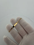 6" 14K Yellow Gold Diamond Cut Figaro Baby ID Bracelet 2.5mm 1.73g