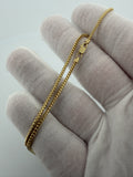 24" 14K Yellow Gold Franco 1.8mm 9.6g