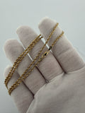20" 14k Yellow Gold Rope 2mm 7.56g