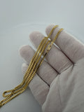 24" 14K Yellow Gold Cuban Chain 2.5mm 12.2g
