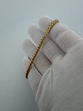 8" 14k Yellow Gold Franco 4mm 16.2g