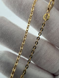 16" 14K Yellow Gold Cable Fancy 2.2mm 3.72g