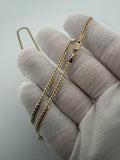 22" 14k Yellow Gold Curb 2.5mm 6.0g