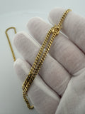 22" 14K Yellow Gold Cuban 3mm 16.08g