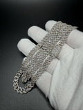 22" Silver 13ctw VS/VVS Lab Diamond Cuban Link 6mm 42.0g