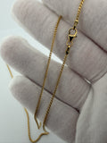 22" 14K Yellow Gold Franco 1.5mm 4.62g