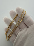 20 inch 2.5mm rounded box chain in 14K yellow gold, 6.4g, view 8 - Ott Family Jewelry
