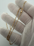 24 inch 2mm Figaro chain in 14K yellow gold, 4.8g, view 8 - Ott Family Jewelry