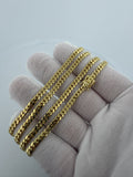 24" 10k Yellow Gold Cuban 4mm 25.53g