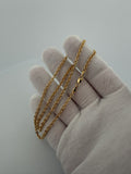 18" 14K Yellow Gold Fancy Cable 3mm 4.9g