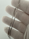 16" 14K White Gold Box Chain 1.5mm 5.82g