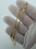 24" 14K Yellow Gold Franco Chain 1.8mm 9.3g