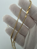 24" 14K Yellow Gold Ice Chain 2.5mm 10.66g