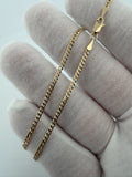 16" 14K Yellow Gold Curb 2mm 3.6g
