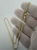 24" 14k Yellow Gold Foxtail Franco 2mm 4.3g