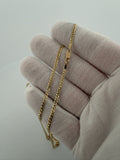 20" 14K Yellow Gold Curb 2.5mm 5.72g