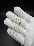 17-18" 14K Yellow Gold Herme$ Link 1mm 2.1g