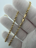 20 inch 3mm rope chain in 14K yellow gold, 3.7g, view 8 - Ott Family Jewelry