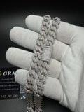 20" 10mm silver moissanite Cuban chain, 17.1ctw D VVS1, 85.9g – Ott Family Jewelry (8)