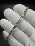 7" 14K Yellow Gold 7.18ctw E-F VS Lab Diamond Tennis EGL Certified – 3.5mm – 9.20g
