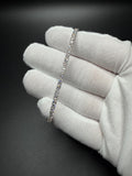 T18 — 7" 14k White Gold 5ctw+ F VS1 Lab Diamond Tennis Bracelet Bundle