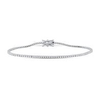 7” 14k White Gold 1ctw VS/VVS Lab Diamond Tennis Bracelet $850