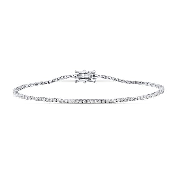 7” 14k White Gold 1ctw VS/VVS Lab Diamond Tennis Bracelet $850