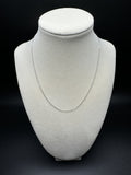 16” 14k White Gold Herme$ Link 1mm 1.6g