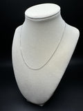 16” 14k White Gold Herme$ Link 1mm 1.6g
