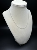 16” 14k White Gold Herme$ Link 1mm 1.6g