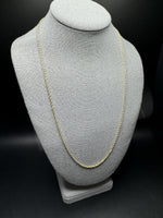 24” 14k Yellow Gold Rope 2mm 6.85g