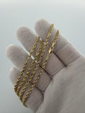 22" 14K Yellow Gold Rope Chain 3mm 16.9g