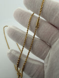 24" 14K Yellow Gold Rope 2mm 7.71g