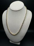 21.5” 10k Yellow Gold Rope 5.5mm 43.24g
