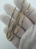 16 inch 2mm foxtail Franco chain in 14K yellow gold, 4.1g, view 9 - Ott Family Jewelry