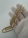 26" 10k Yellow Gold Rope 3mm 17.9g